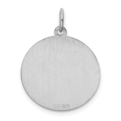 Sterlingsilber Rhodiniert Brocaded Buchstabe J Initiale Charm