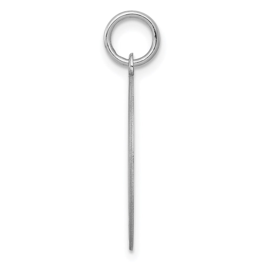 Sterlingsilber Rhodiniert Brocaded Buchstabe K Initiale Charm