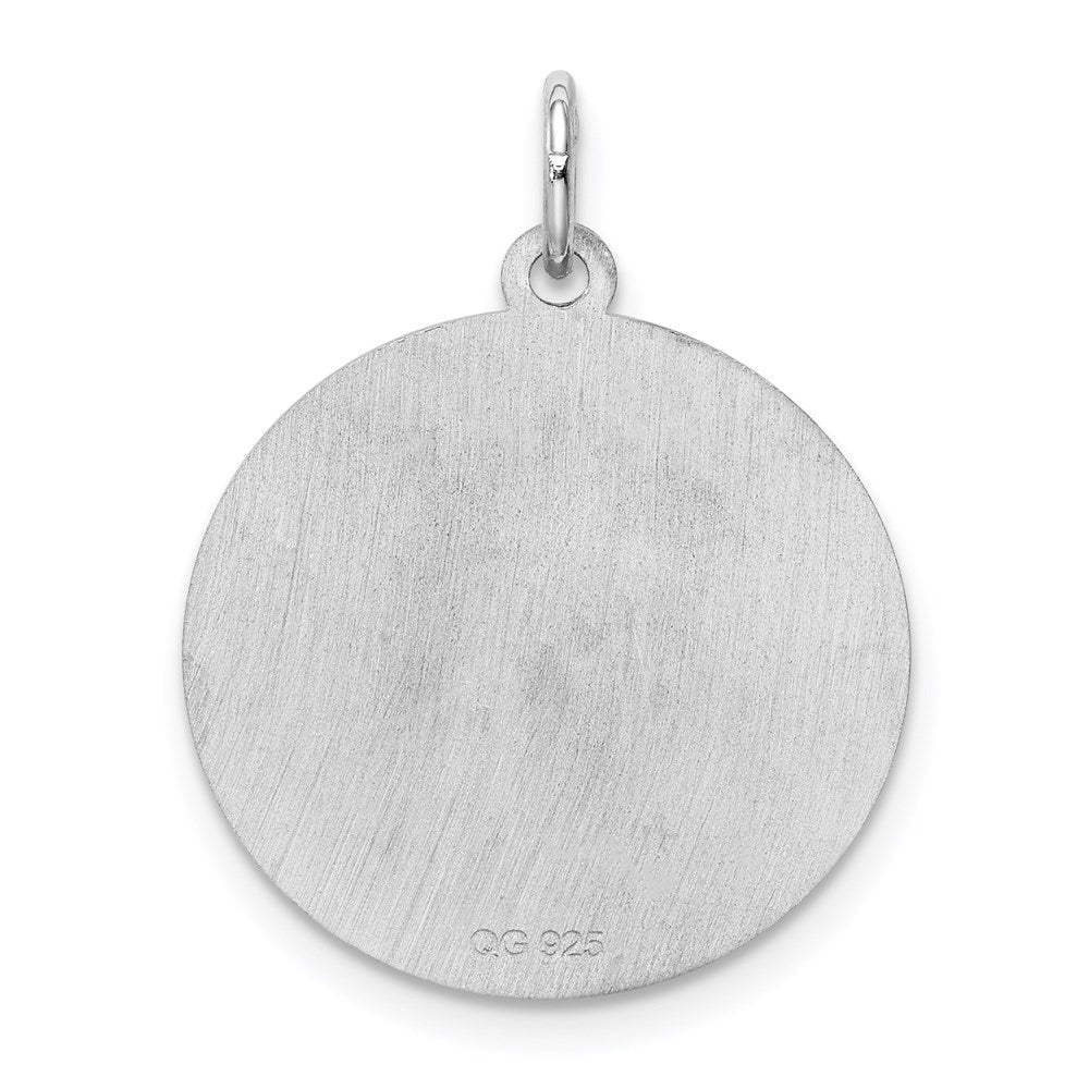 Sterlingsilber Rhodiniert Brocaded Buchstabe L Initiale Charm