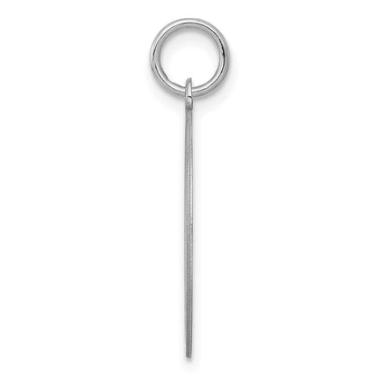 Sterlingsilber Rhodiniert Brocaded Buchstabe M Initiale Charm