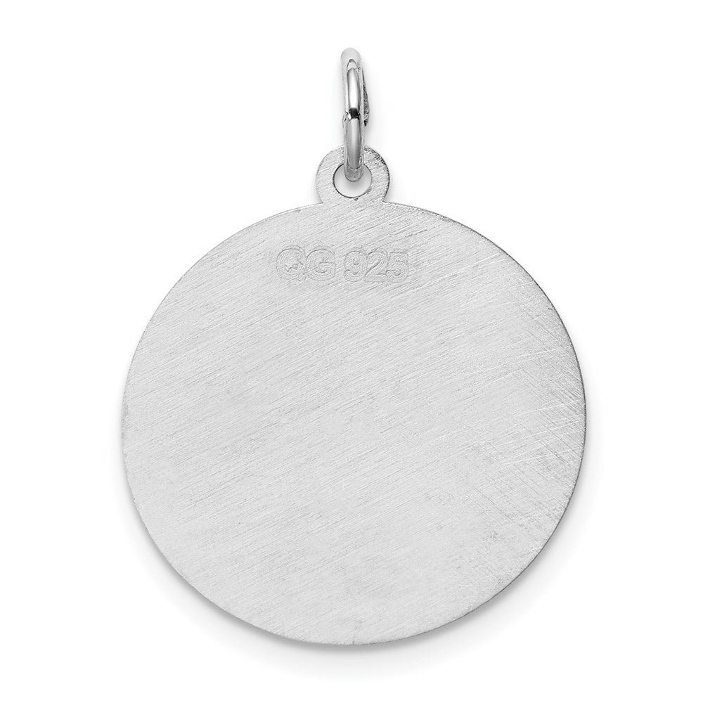 Sterlingsilber Rhodiniert Brocaded Buchstabe M Initiale Charm