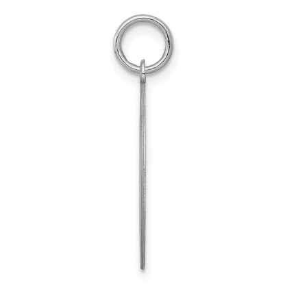 Sterlingsilber Rhodiniert Brocaded Buchstabe N Initiale Charm