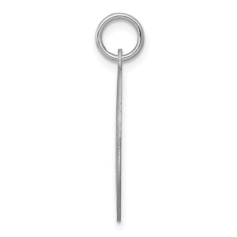 Sterlingsilber Rhodiniert Brocaded Buchstabe O Initiale Charm