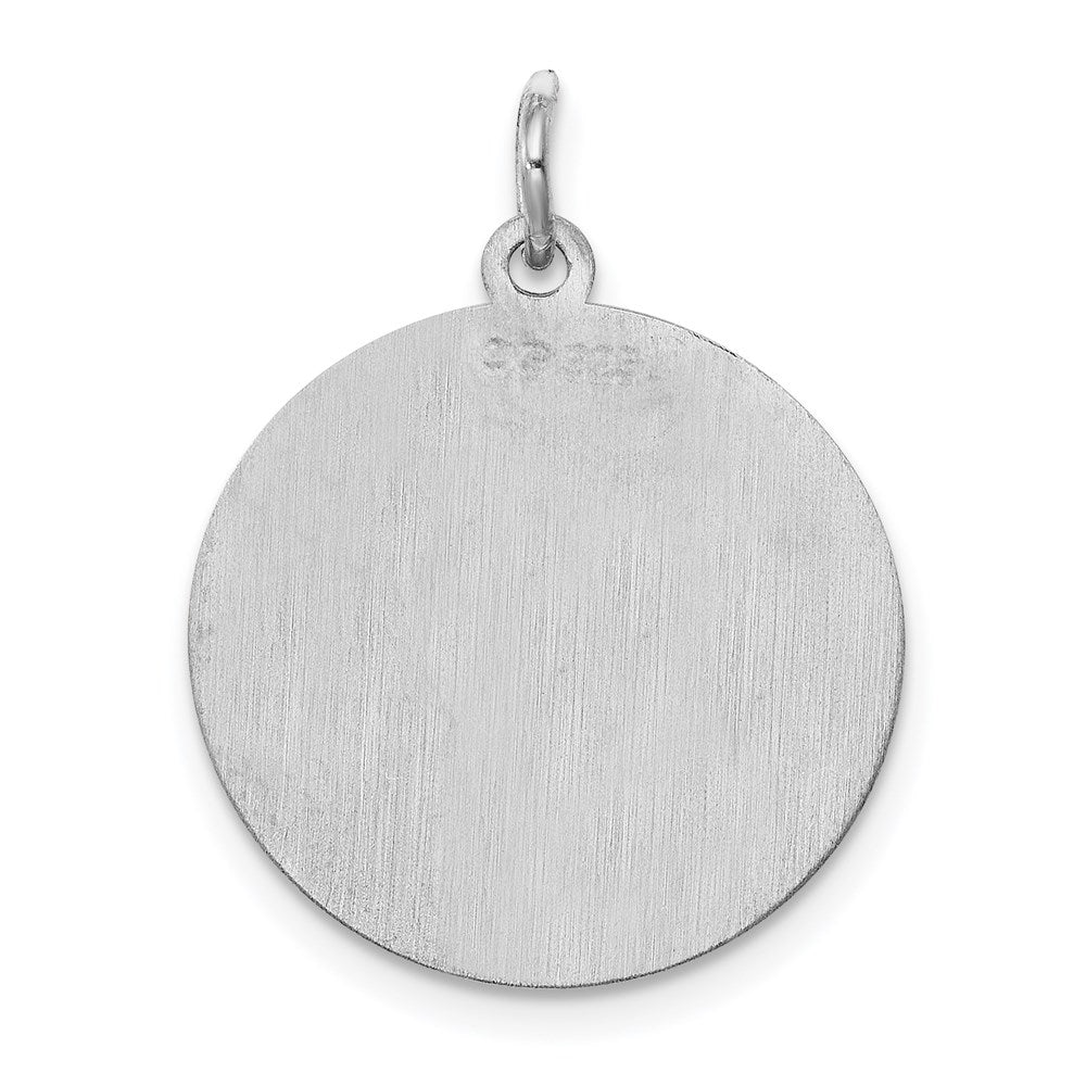 Sterlingsilber Rhodiniert Brocaded Buchstabe O Initiale Charm