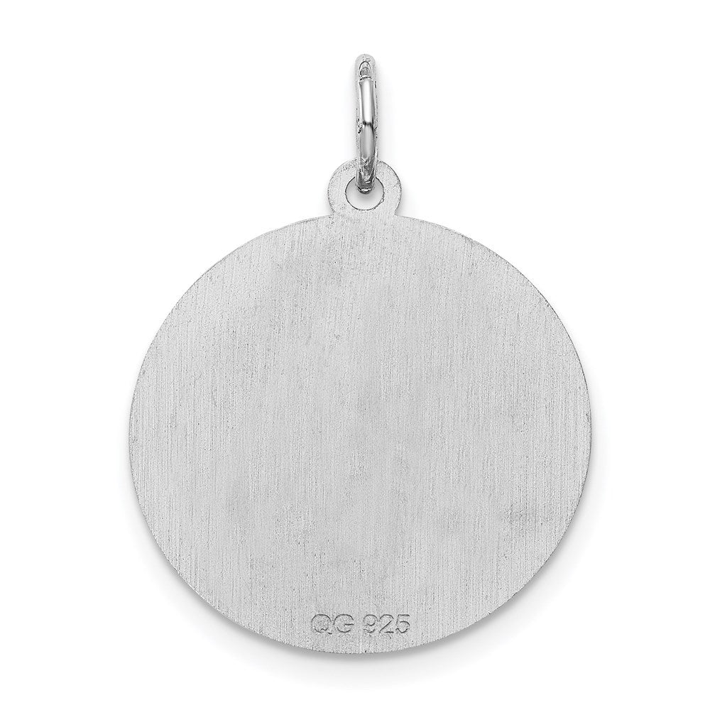 Sterlingsilber Rhodiniert Brocaded Buchstabe R Initiale Charm
