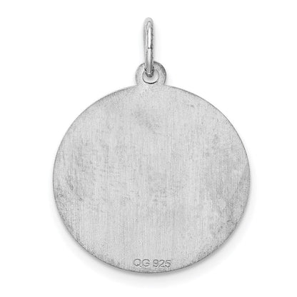 Sterlingsilber Rhodiniert Brocaded Buchstabe T Initiale Charm