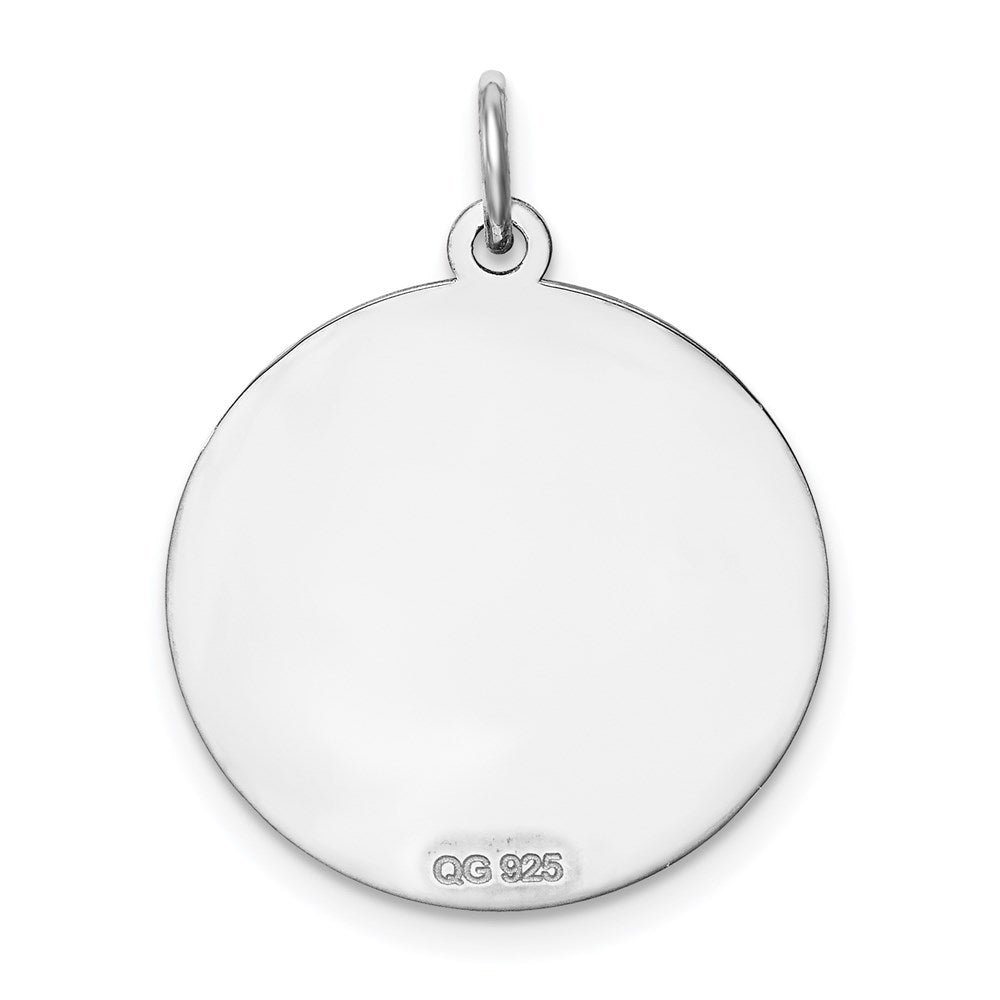 Sterlingsilber Rhodiniert Brocaded Buchstabe V Initiale Charm