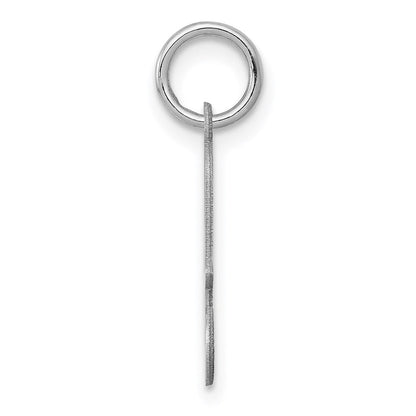 Sterlingsilber Rhodiniert Geprägt Buchstabe A Initiale Charm