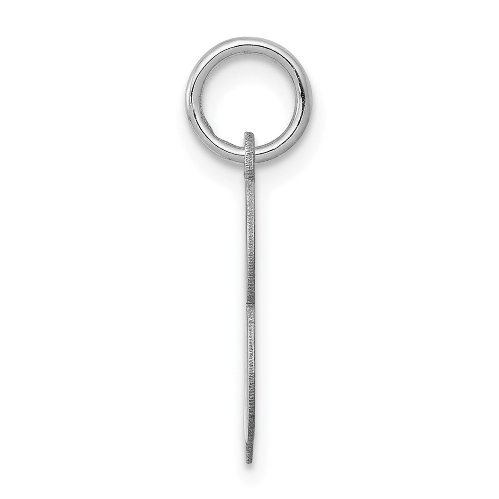 Sterlingsilber Rhodiniert Geprägt Buchstabe B Initiale Charm