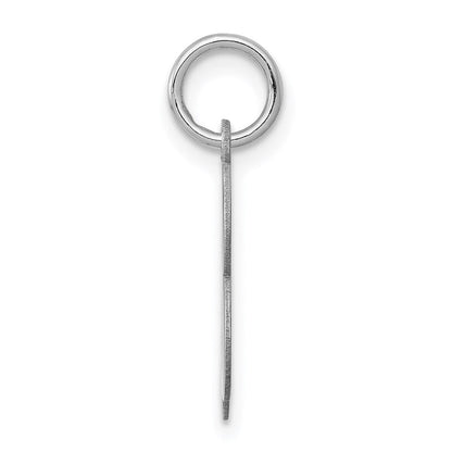 Sterlingsilber Rhodiniert Geprägt Buchstabe B Initiale Charm
