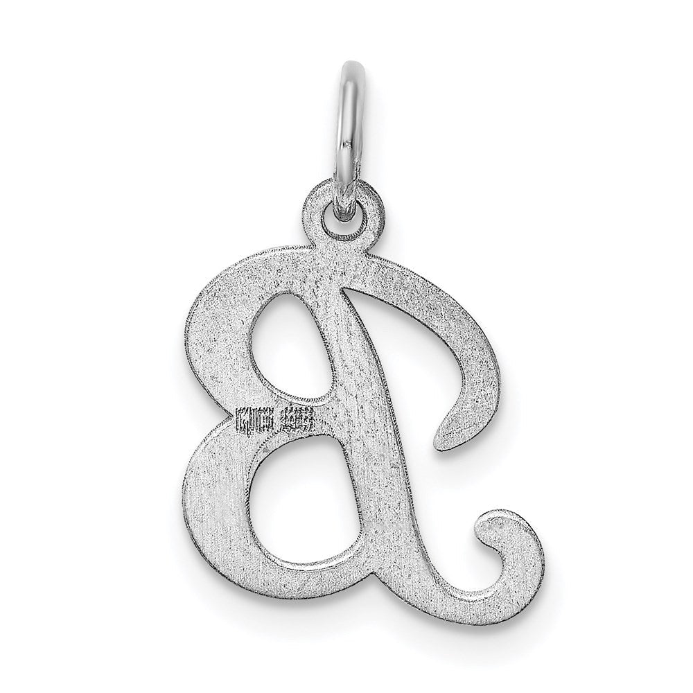Sterlingsilber Rhodiniert Geprägt Buchstabe B Initiale Charm