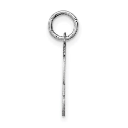 Sterlingsilber Rhodiniert Geprägt Buchstabe D Initiale Charm