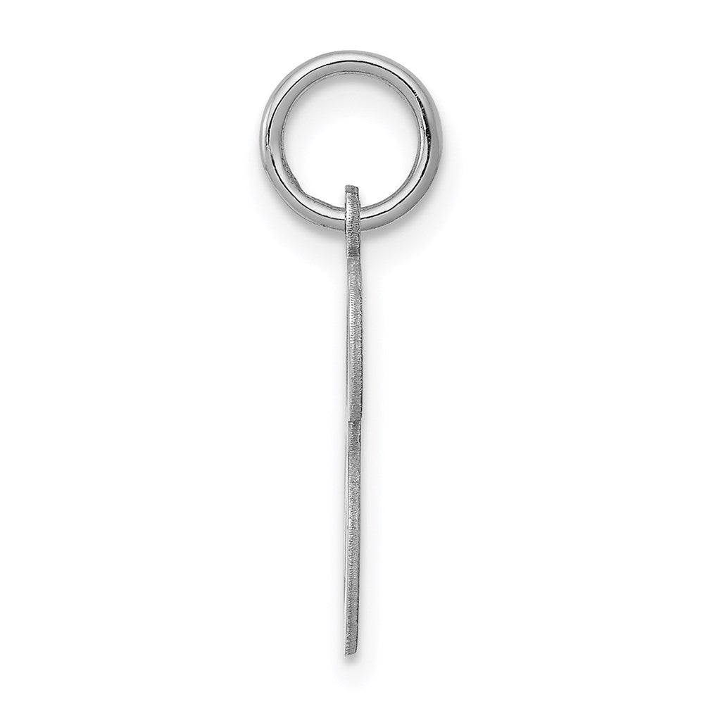 Sterlingsilber Rhodiniert Geprägt Buchstabe E Initiale Charm