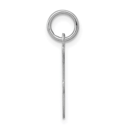 Sterlingsilber Rhodiniert Geprägt Buchstabe F Initiale Charm
