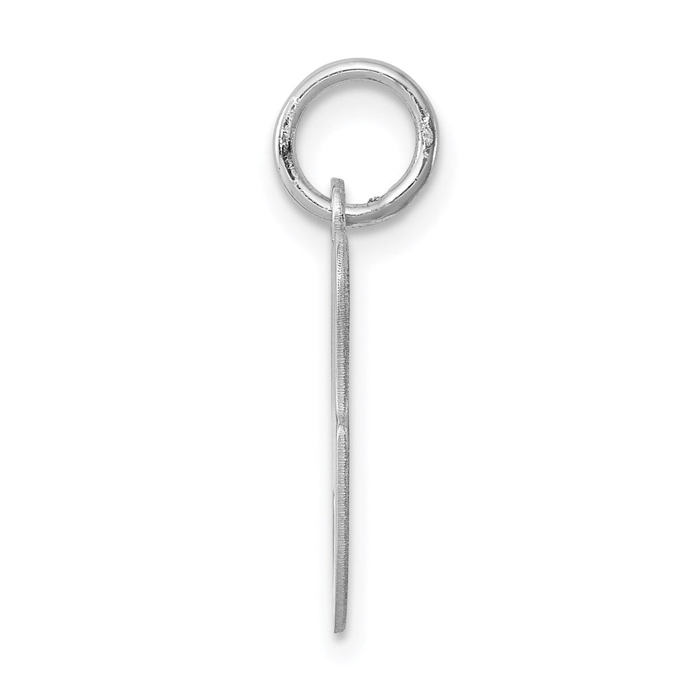 Sterlingsilber Rhodiniert Geprägt Buchstabe G Initiale Charm