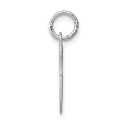 Sterlingsilber Rhodiniert Geprägt Buchstabe G Initiale Charm