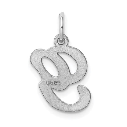 Sterlingsilber Rhodiniert Geprägt Buchstabe G Initiale Charm