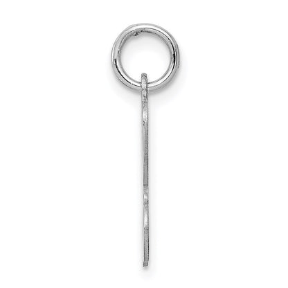 Sterlingsilber Rhodiniert Geprägt Buchstabe H Initiale Charm