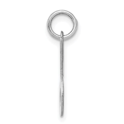 Sterlingsilber Rhodiniert Geprägt Buchstabe J Initiale Charm