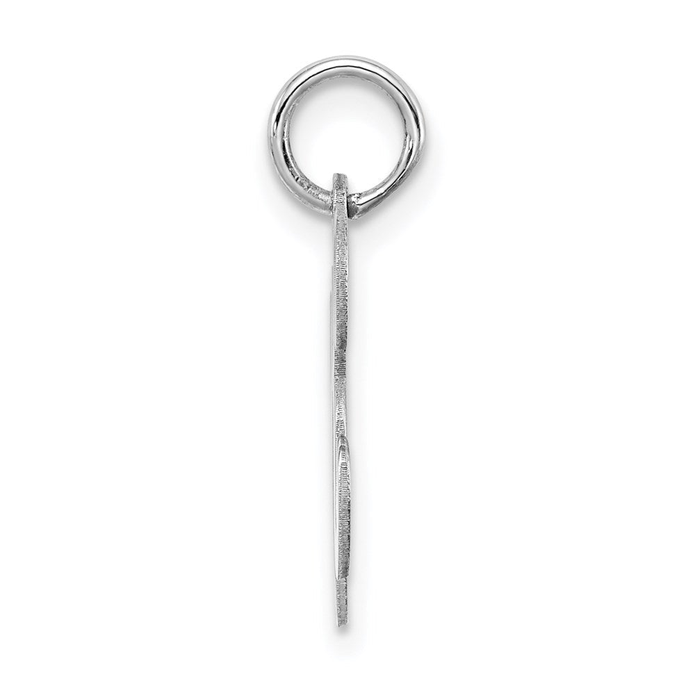 Sterlingsilber Rhodiniert Geprägt Initiale K Charm