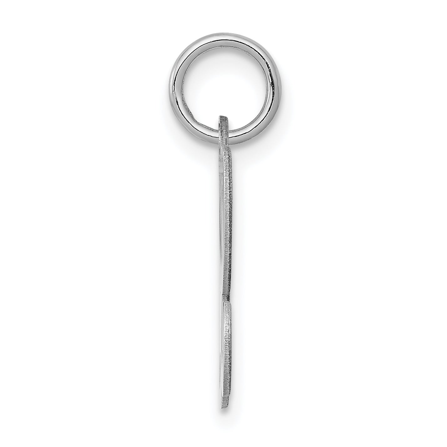Sterlingsilber Rhodiniert Geprägt Buchstabe L Initiale Charm