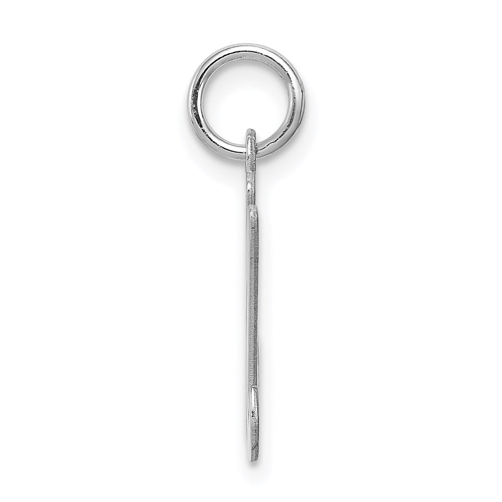 Sterlingsilber Rhodiniert Geprägt Buchstabe M Initiale Charm