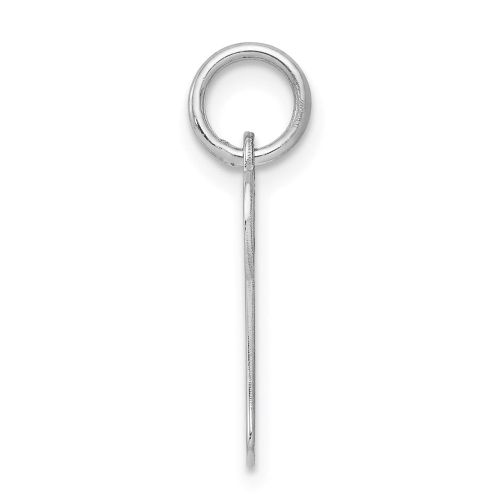 Sterlingsilber Rhodiniert Geprägt Buchstabe N Initiale Charm