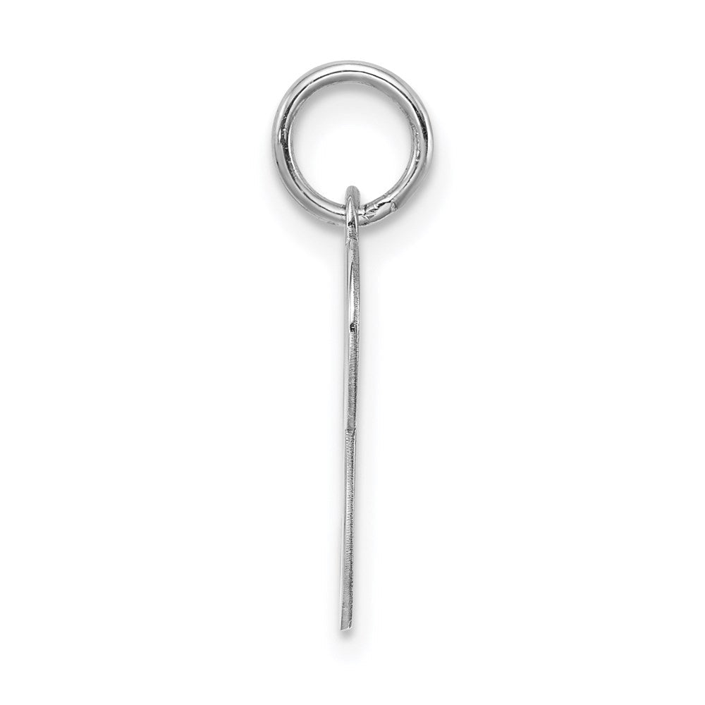 Sterlingsilber Rhodiniert Geprägt Buchstabe P Initiale Charm