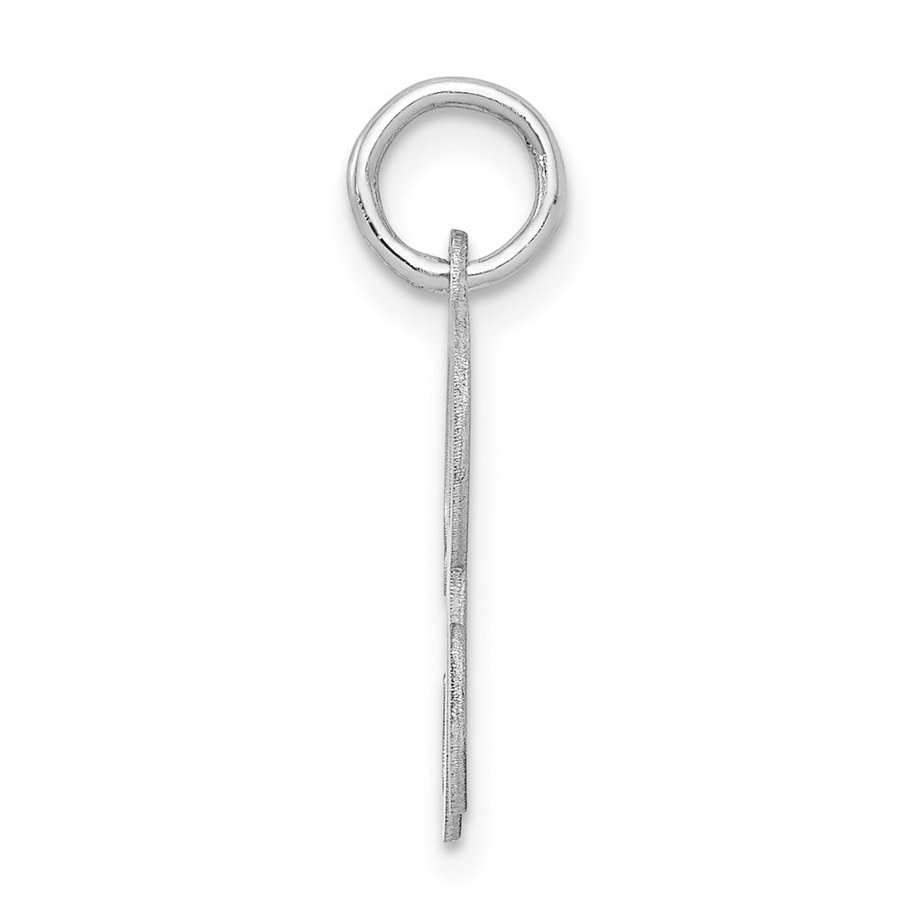 Sterlingsilber Rhodiniert Geprägt Buchstabe R Initiale Charm