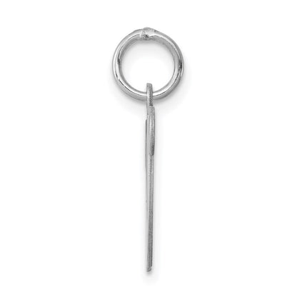 Sterlingsilber Rhodiniert Geprägt Buchstabe W Initiale Charm