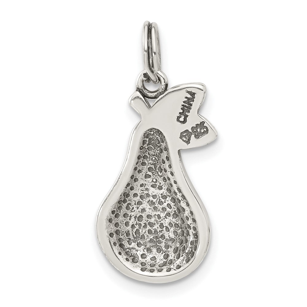 Sterlingsilber Markasit & Emailliert Grün Tropfen Charm