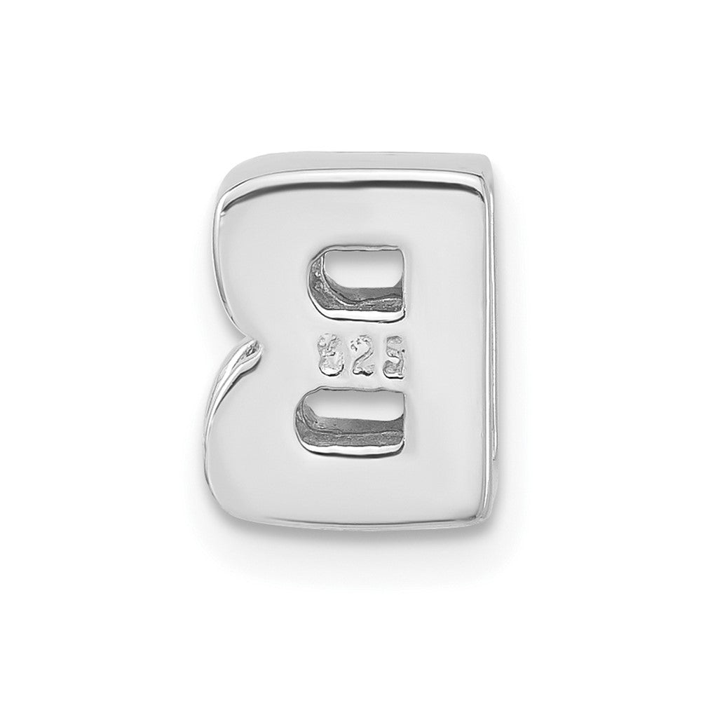Sterlingsilber Poliert B Initiale Anhänger
