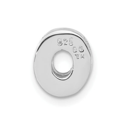 Sterlingsilber Poliert O Initiale Anhänger