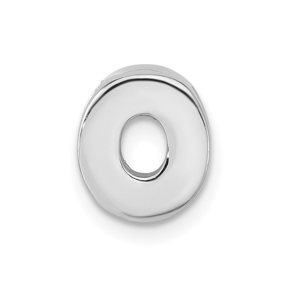 Sterlingsilber Poliert O Initiale Anhänger