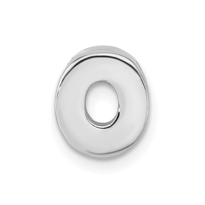 Sterlingsilber Poliert O Initiale Anhänger