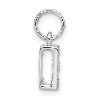 Sterlingsilber Zirkonia Initiale E Charm