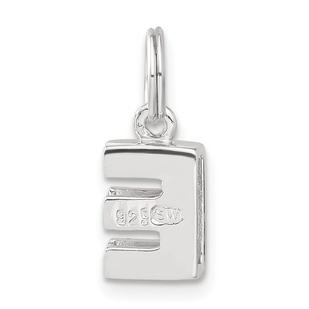 Sterlingsilber Zirkonia Initiale E Charm
