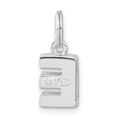 Sterlingsilber Zirkonia Initiale E Charm