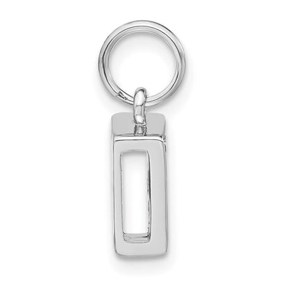 Sterlingsilber Poliert Zirkonia Initiale F Charm