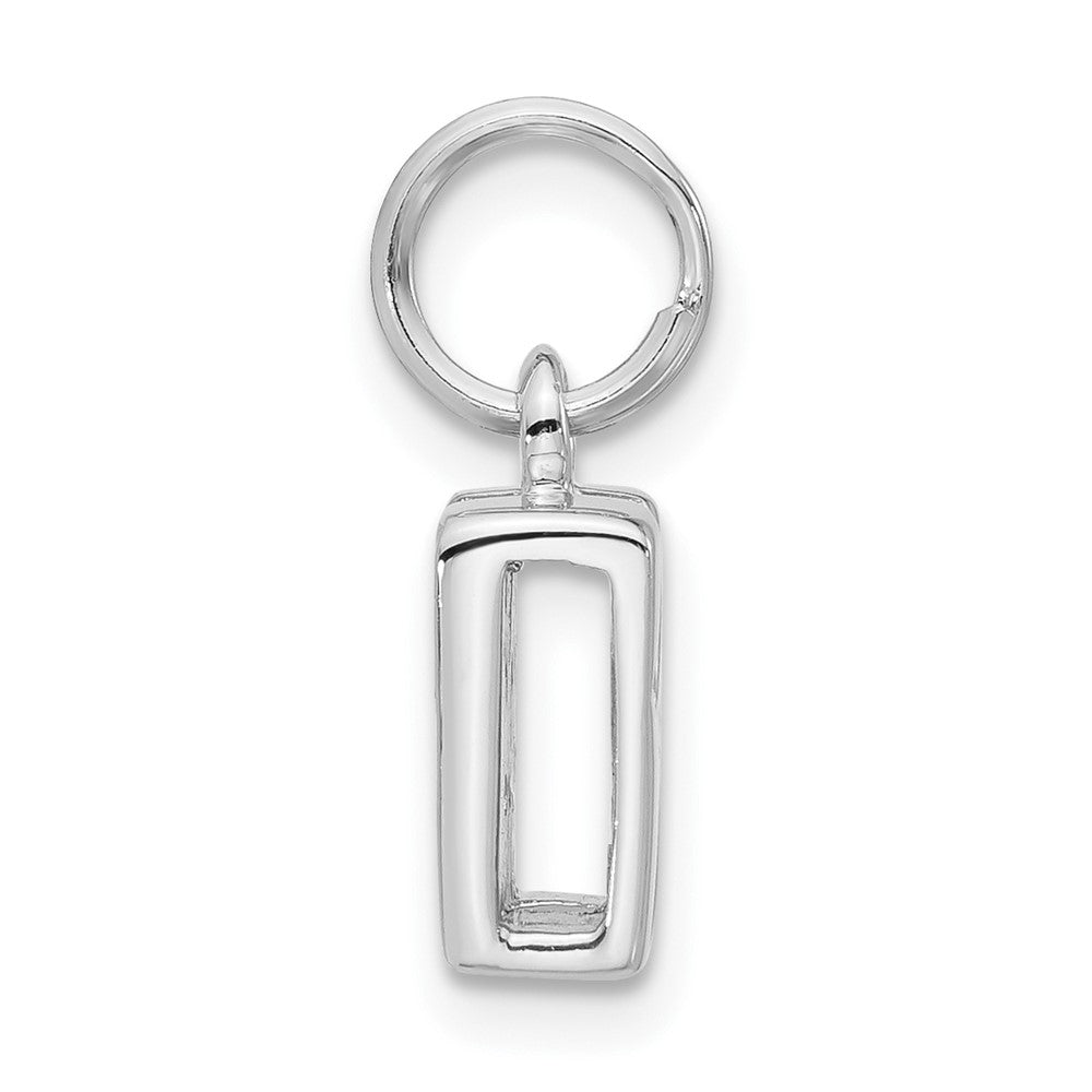 Sterlingsilber Poliert Zirkonia Initiale N Charm