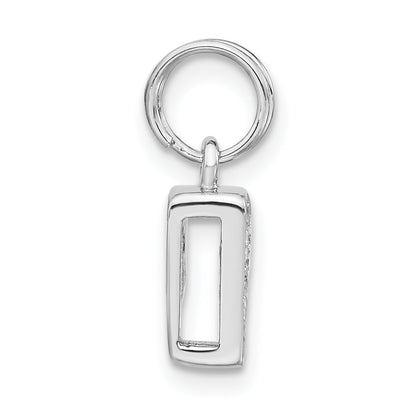 Sterlingsilber Poliert Zirkonia Initiale P Charm
