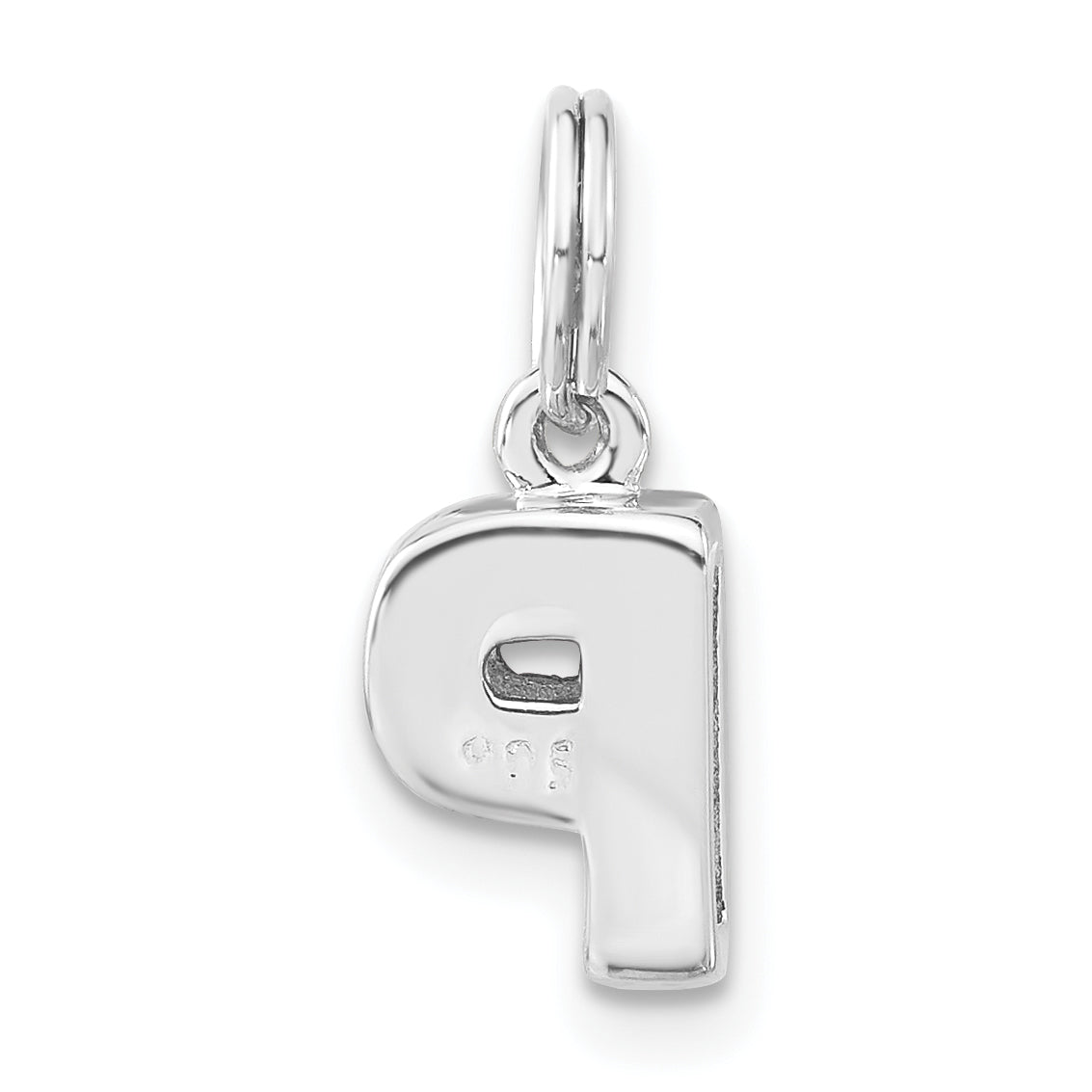 Sterlingsilber Poliert Zirkonia Initiale P Charm