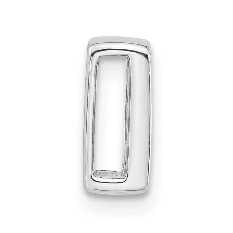 Sterlingsilber Poliert Zirkonia Initiale D Anhänger