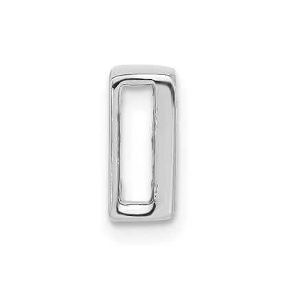 Sterlingsilber Poliert Zirkonia Initiale E Kette Anhänger Charm
