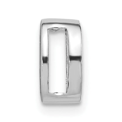 Sterlingsilber Poliert Zirkonia Initiale O Kette Anhänger Charm