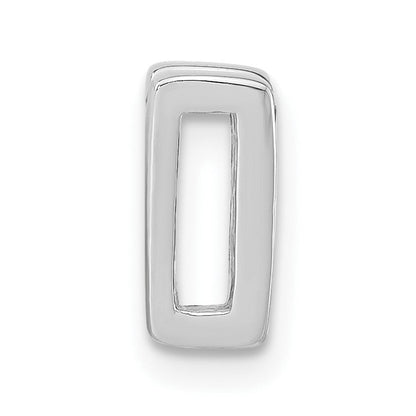 Sterlingsilber Poliert Zirkonia Initiale V Anhänger