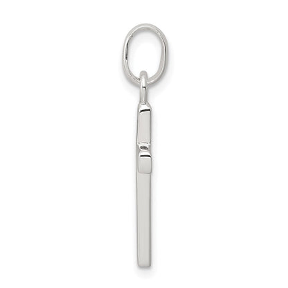 Sterlingsilber Poliert Kreuz Charm