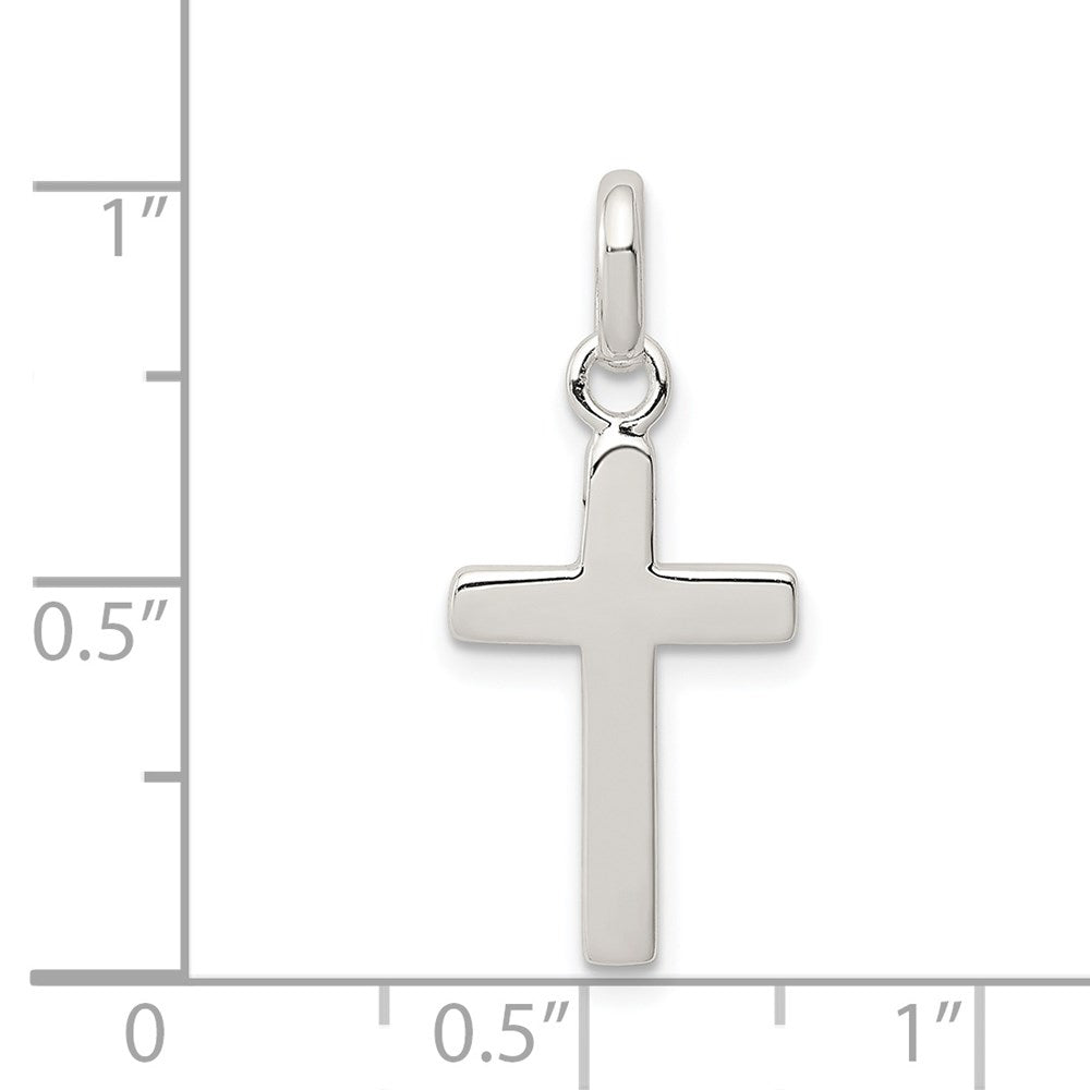 Sterlingsilber Poliert Kreuz Charm