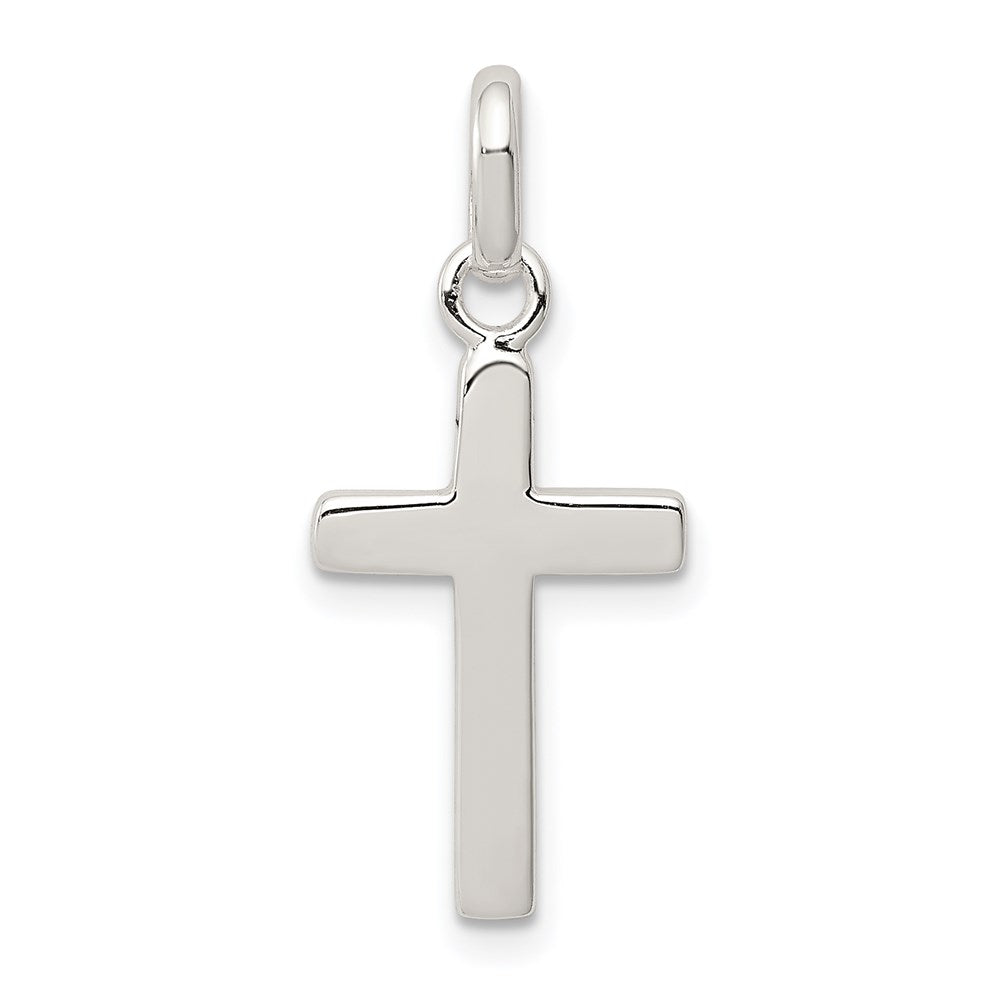 Sterlingsilber Poliert Kreuz Charm