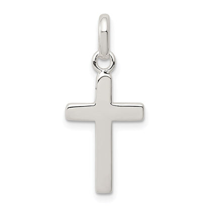 Sterlingsilber Poliert Kreuz Charm